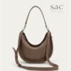 Sac Halfmoon Bag Toupe Leather