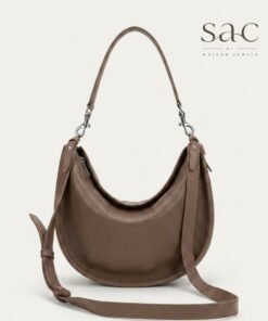Sac Halfmoon Bag Toupe Leather