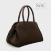 Sac Iconic Bag 38 Bag Dark Brown Leather